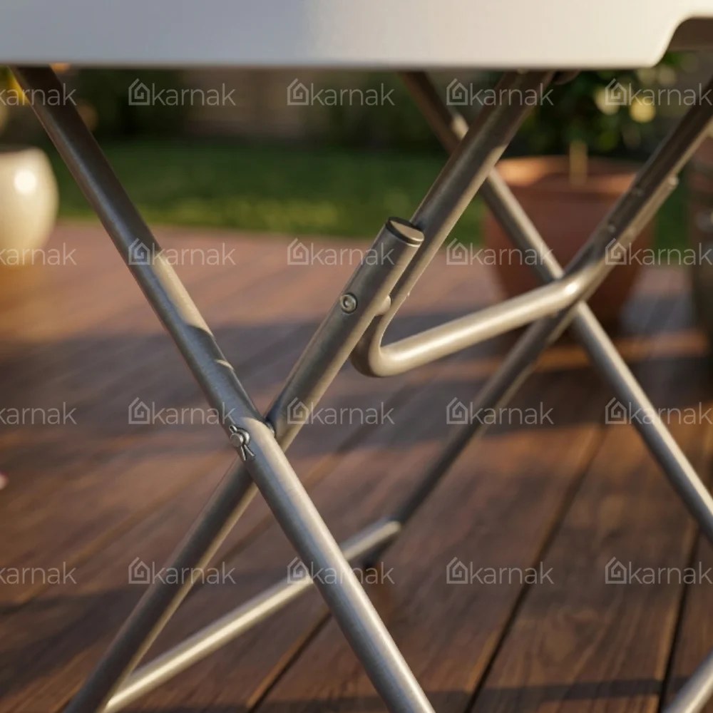 Turkish Round Folding Table – White