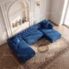 Uento U-Shaped Sectional Sofa – Blue