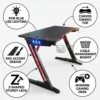 Vanity Gaming Table – Black + Red