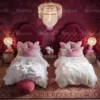 Veloura Tufted Bed – Pink