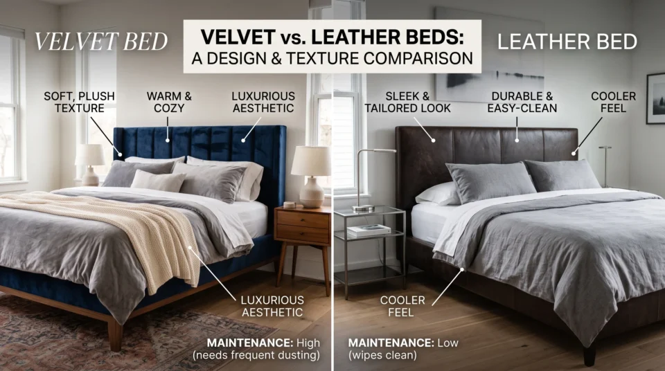 Velvet vs Leather Beds: Which Holds Up Better in Dubai's Humidity and AC Guide