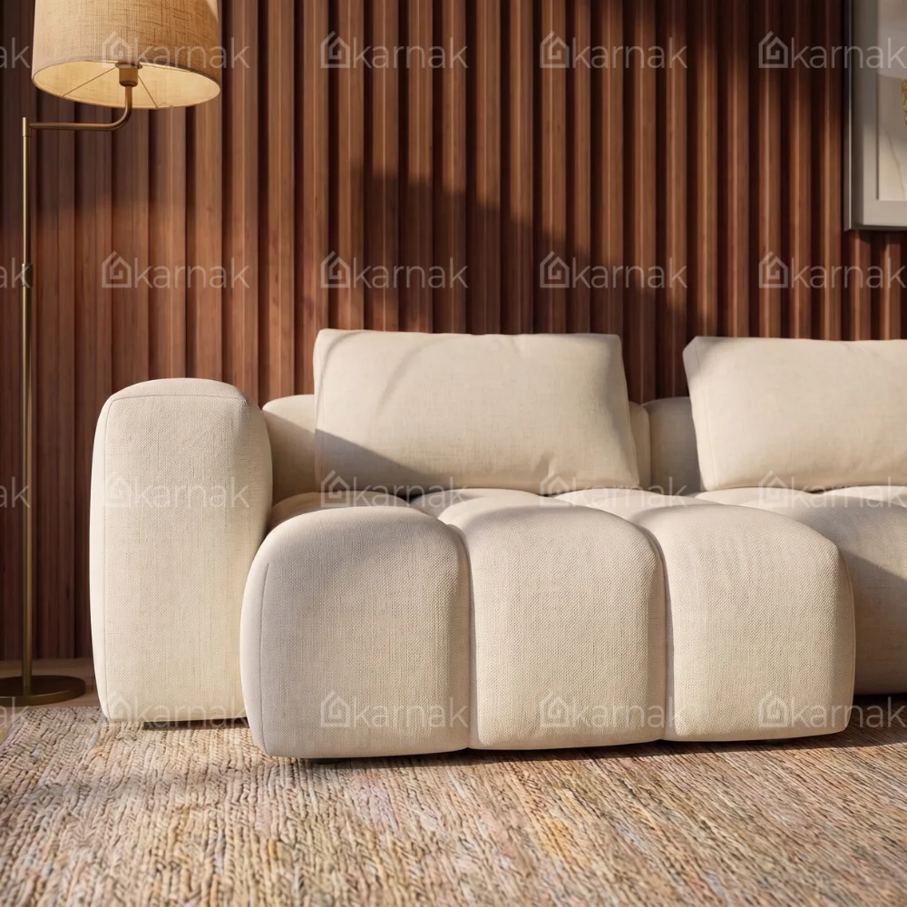 Virello L-Shape Sofa – Off White