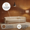 Woodora Wooden Sofa – Off White