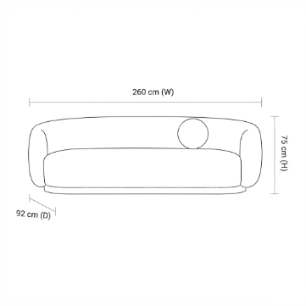 Woodora Wooden Sofa – Off White