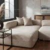 Zarello L-Shape Sofa 3 Seater – Beige