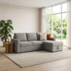 Zenlora L-Shape Sofa With Storage – Grey