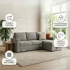 Zenlora L-Shape Sofa With Storage – Grey