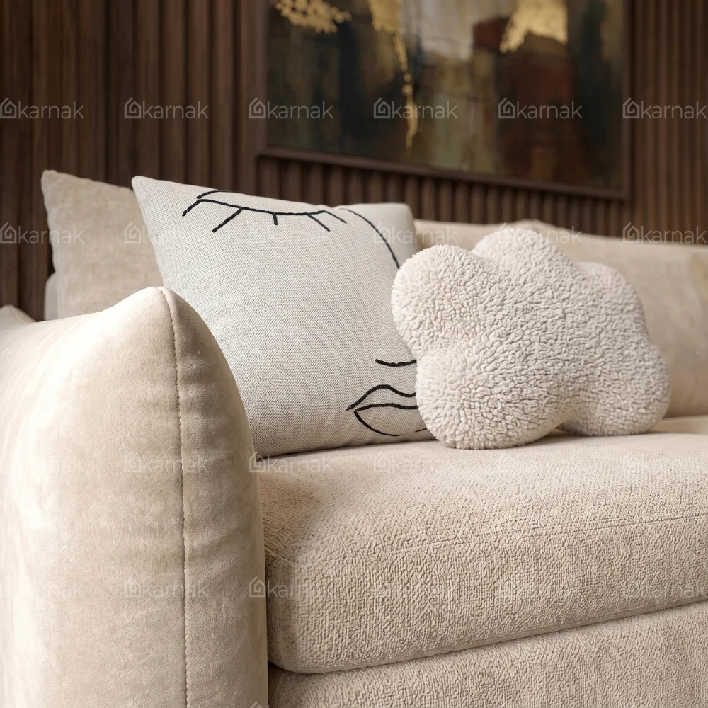 Zerimo Shape Sofa Bed With Storage – Beige