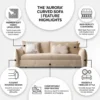 Zerimo Shape Sofa Bed With Storage – Beige