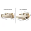 Zerimo Shape Sofa Bed With Storage – Beige