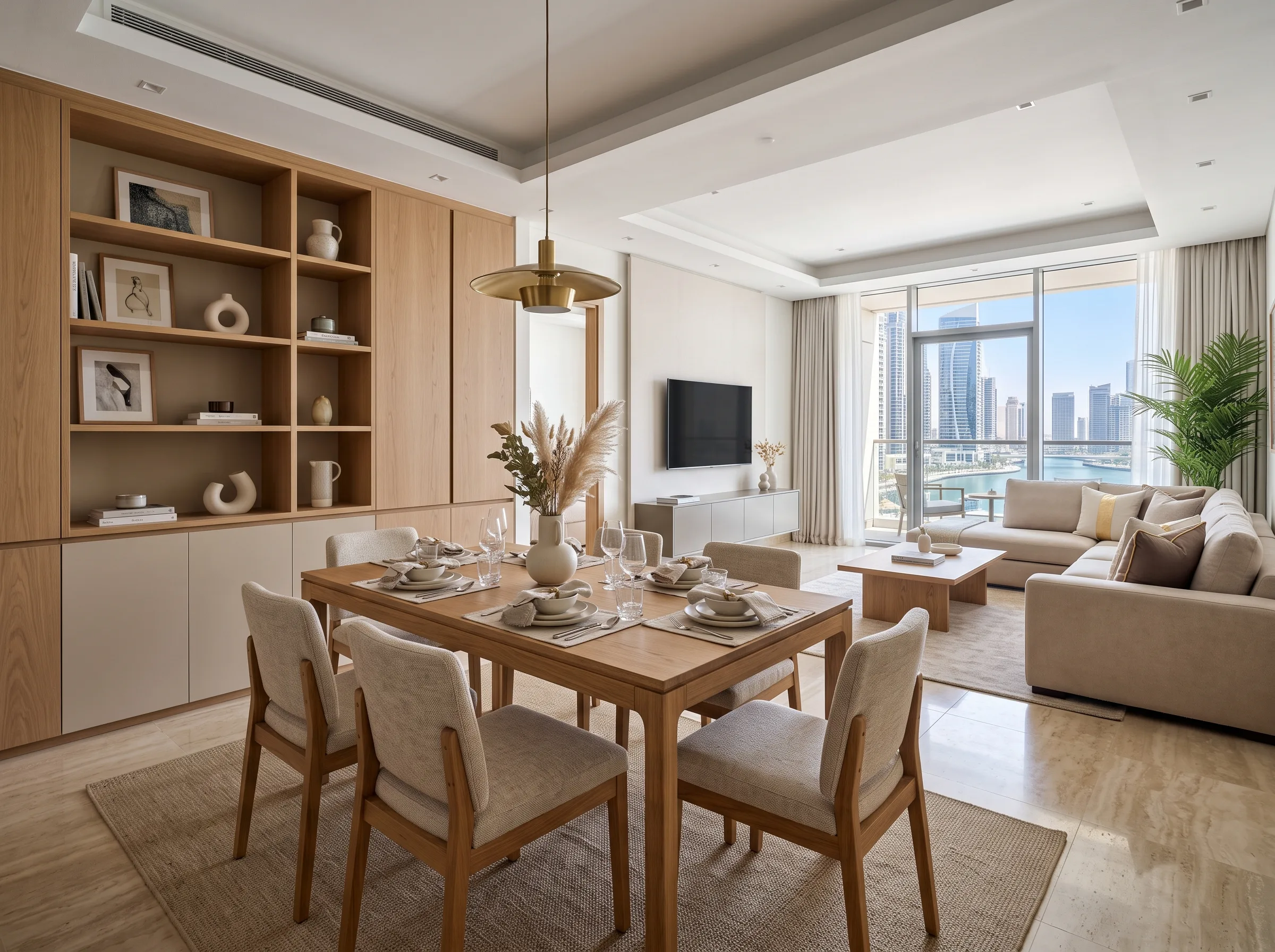 Custom dining furniture designed for compact apartments in the UAE