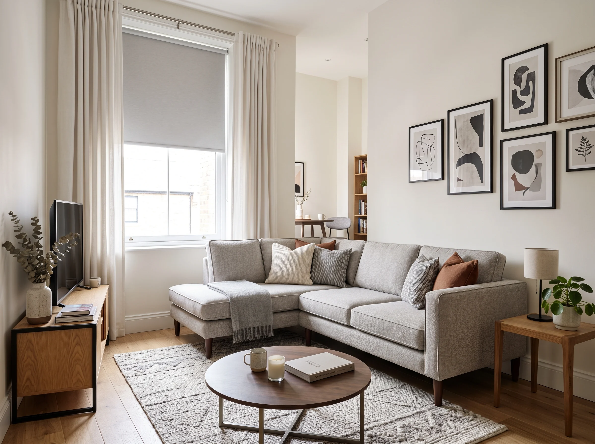 250cm L shape sofa for a small Dubai apartment