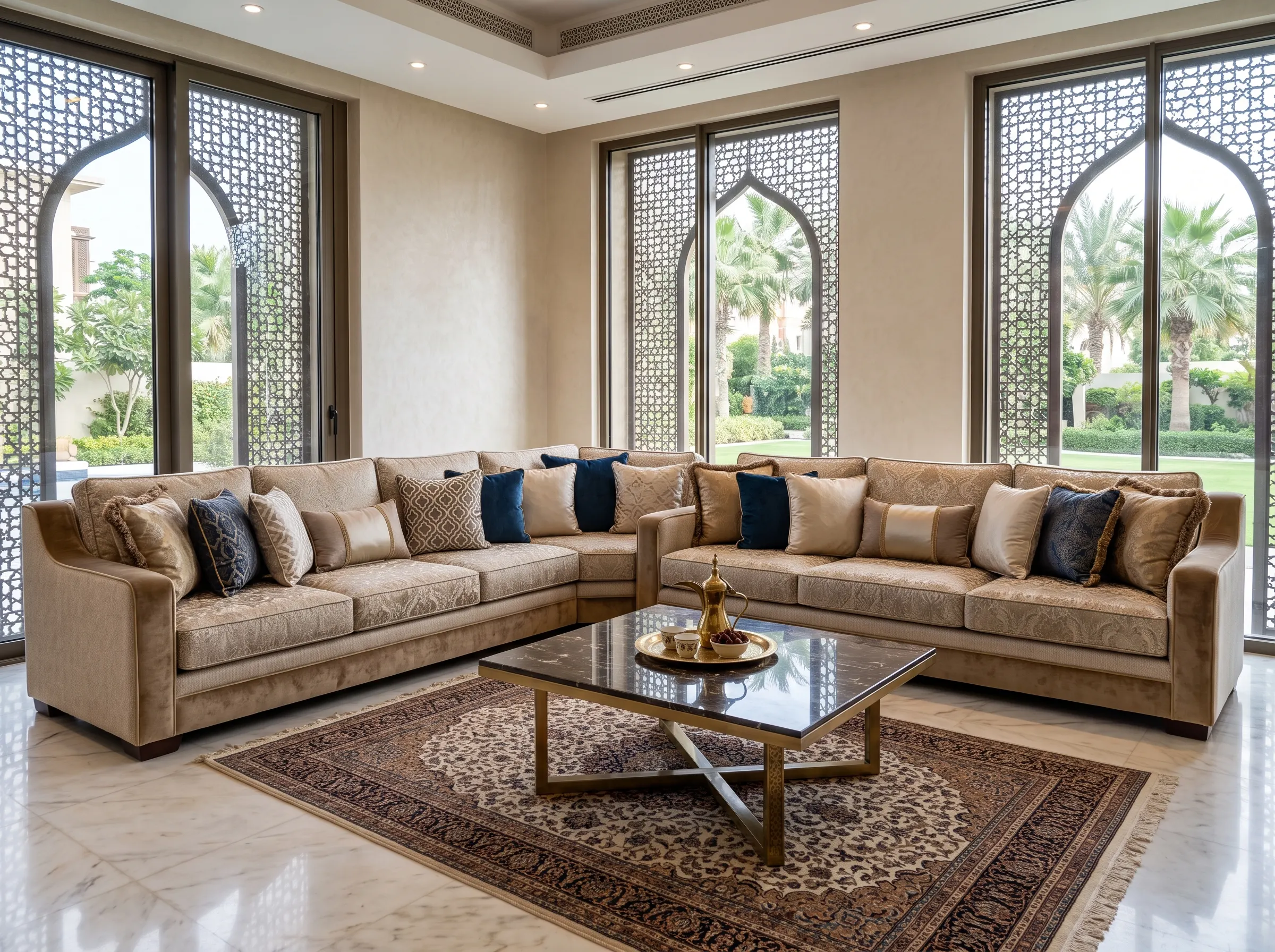 Majlis Sofa Set UAE for a contemporary villa interior