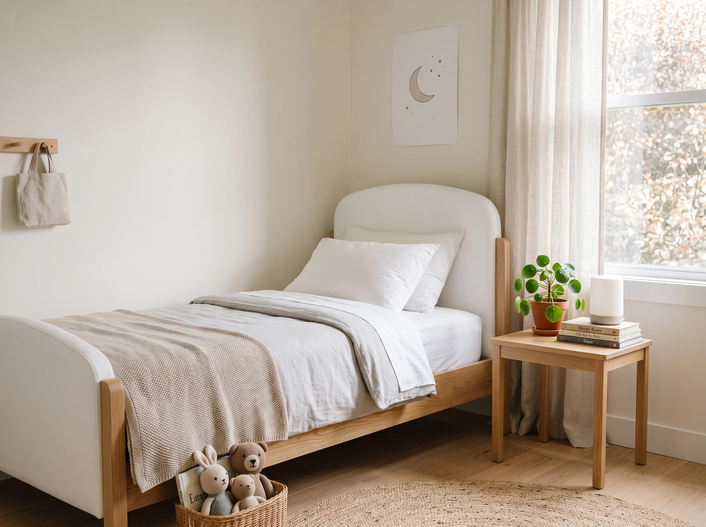 Stylish single kids bed Dubai in modern minimal design for UAE homes