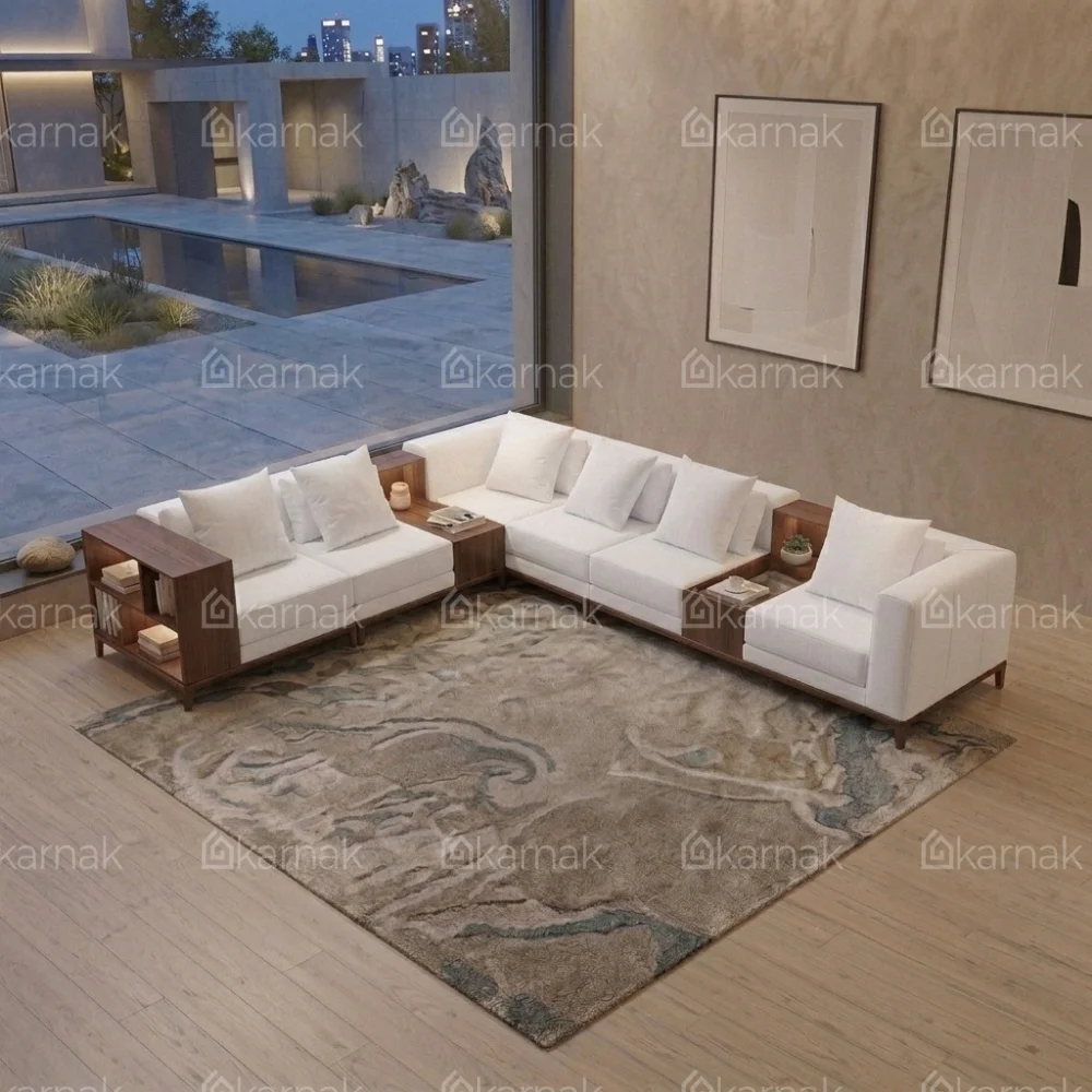 Winsley L-Shape Sofa – White