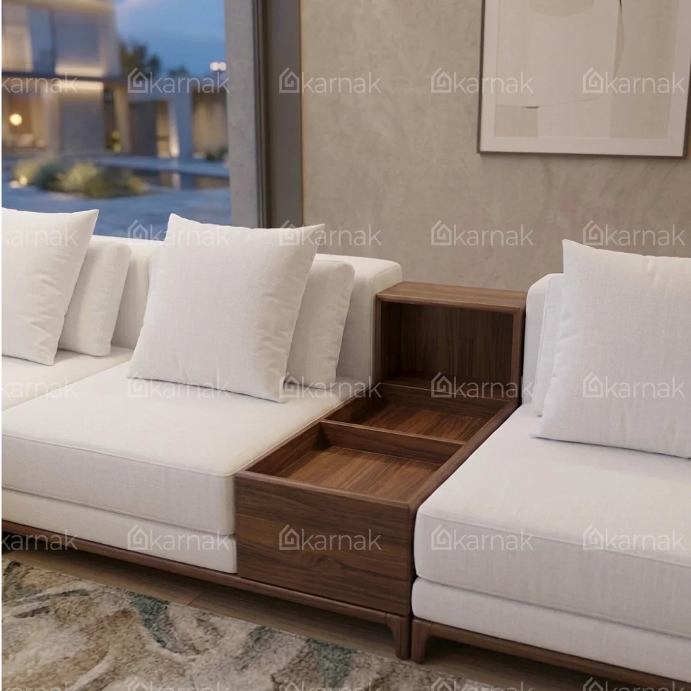 Winsley L-Shape Sofa – White