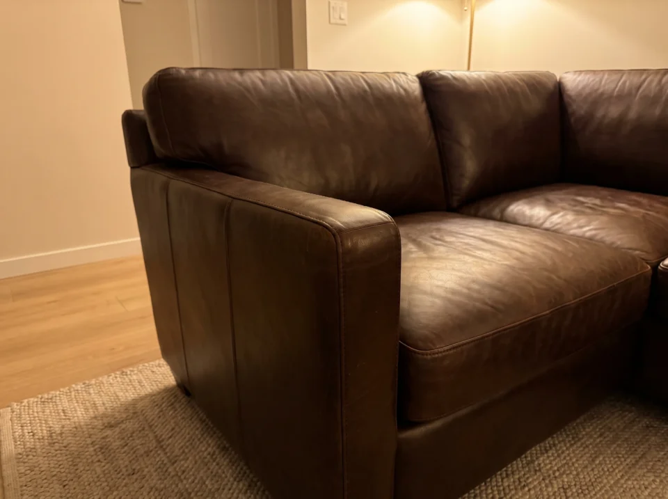 Expert leather sofa repair Dubai result on premium full-grain leather