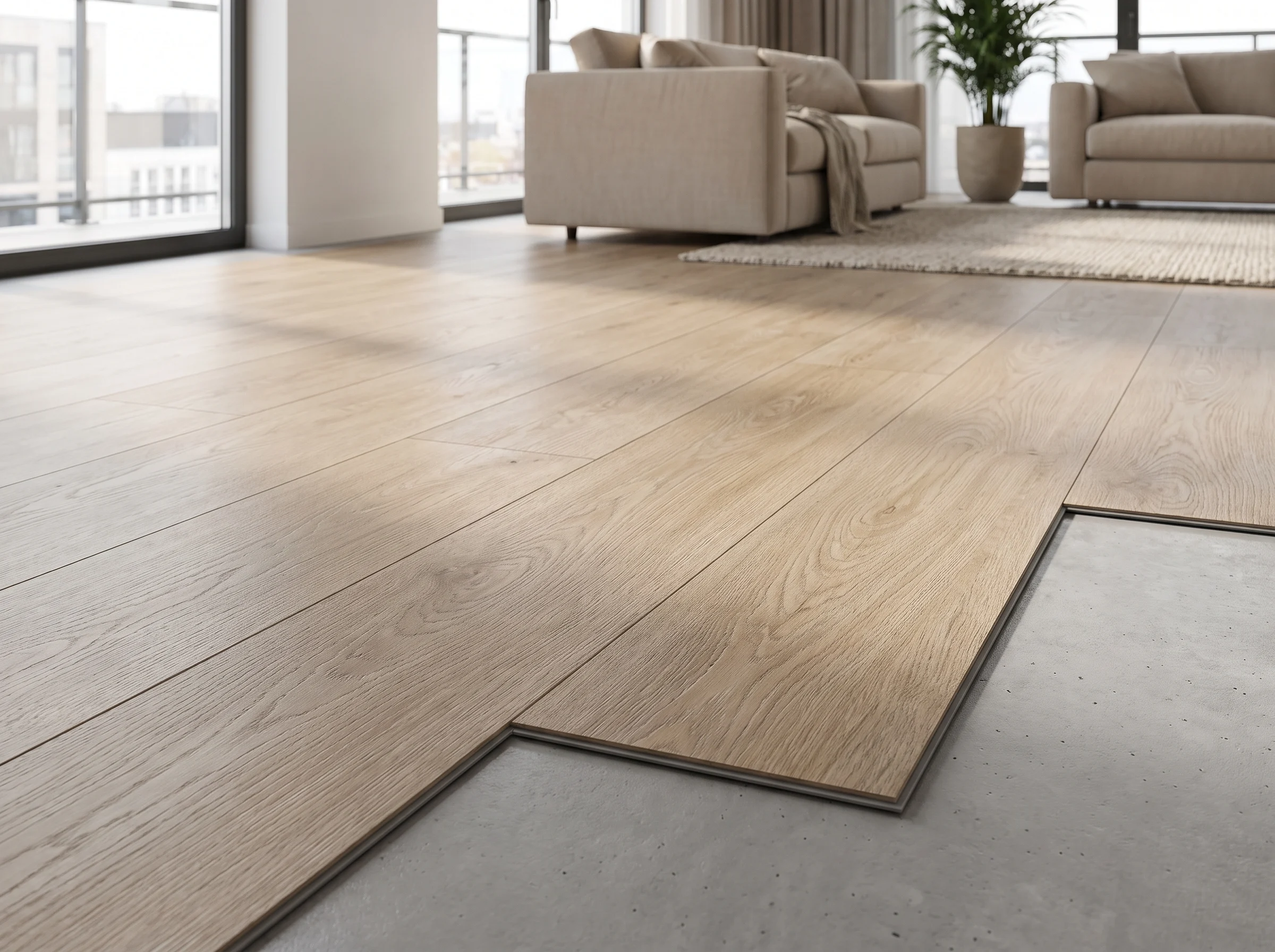 Premium SPC flooring Dubai installation wood effect planks
