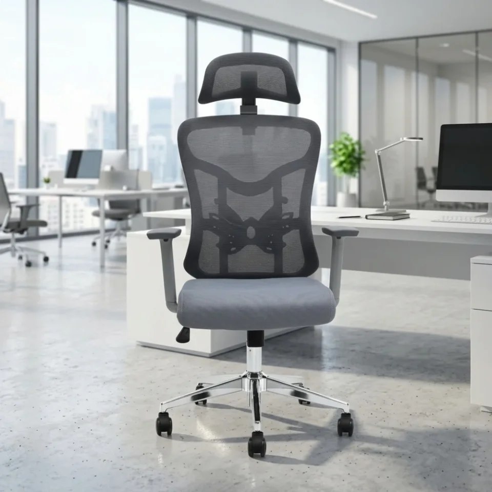 Karizma Mesh Chairs – Grey