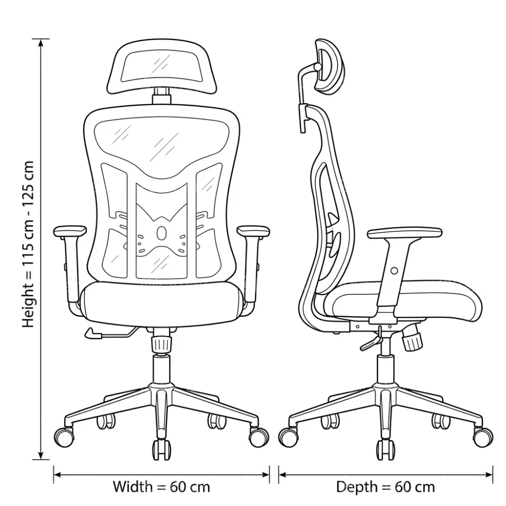 Karizma Mesh Chairs – Grey