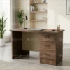 Kelno Office Tables – Walnut/White