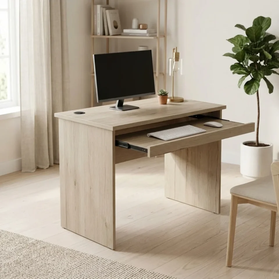 Furinno Computer Tables – Walnut/ Walnut+Silver…