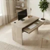Furinno Computer Tables – Walnut/ Walnut+Silver