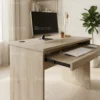 Furinno Computer Tables – Walnut/ Walnut+Silver