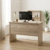 Furinno Computer Tables – Walnut/ Walnut+Silver