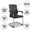 Honor Visitor Chair – Black