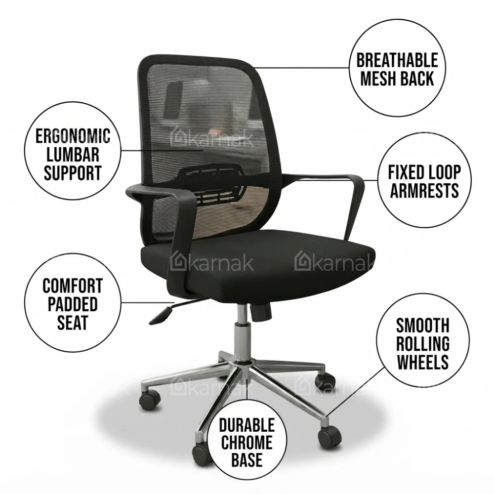 Orlando Office Chair – Black