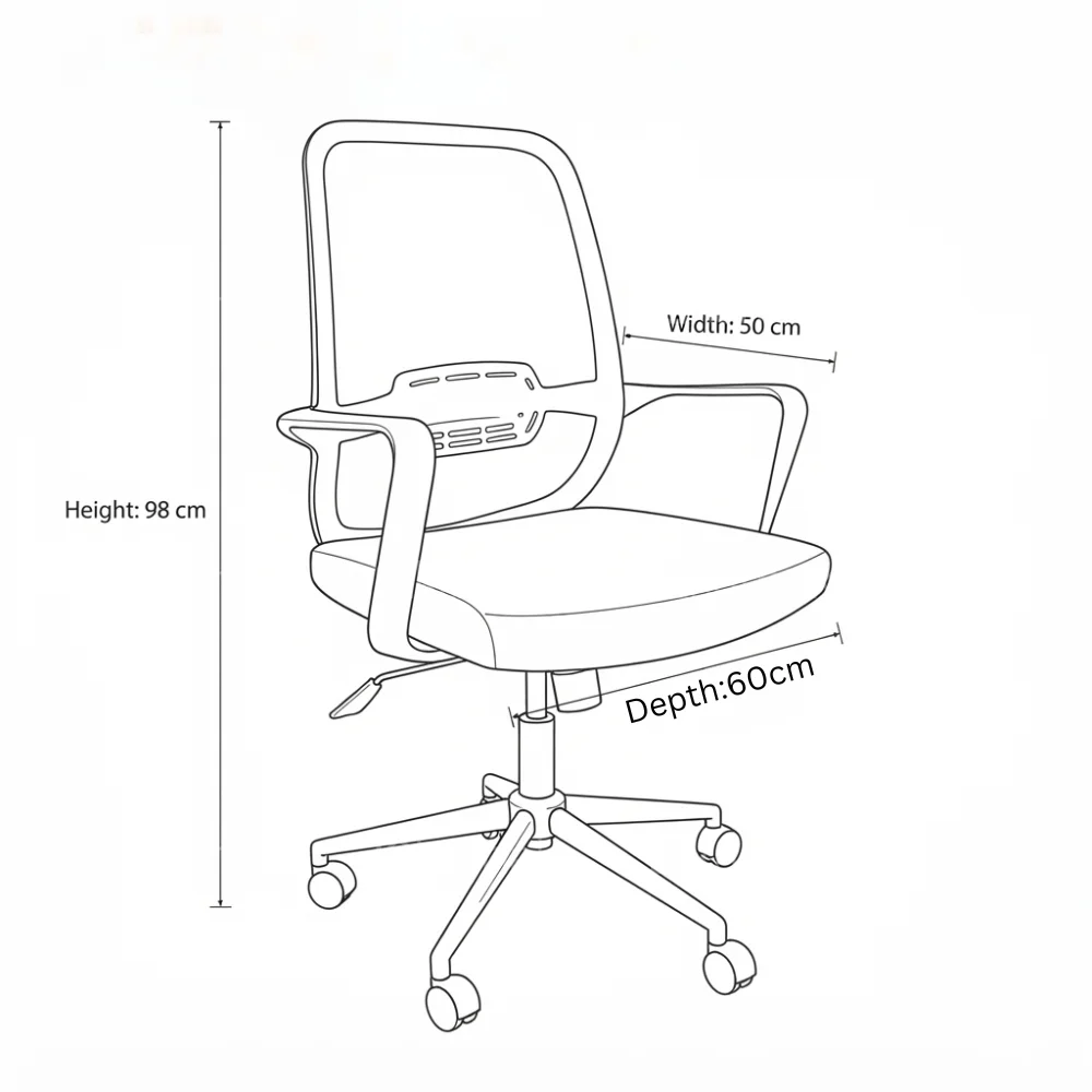 Orlando Office Chair – Black