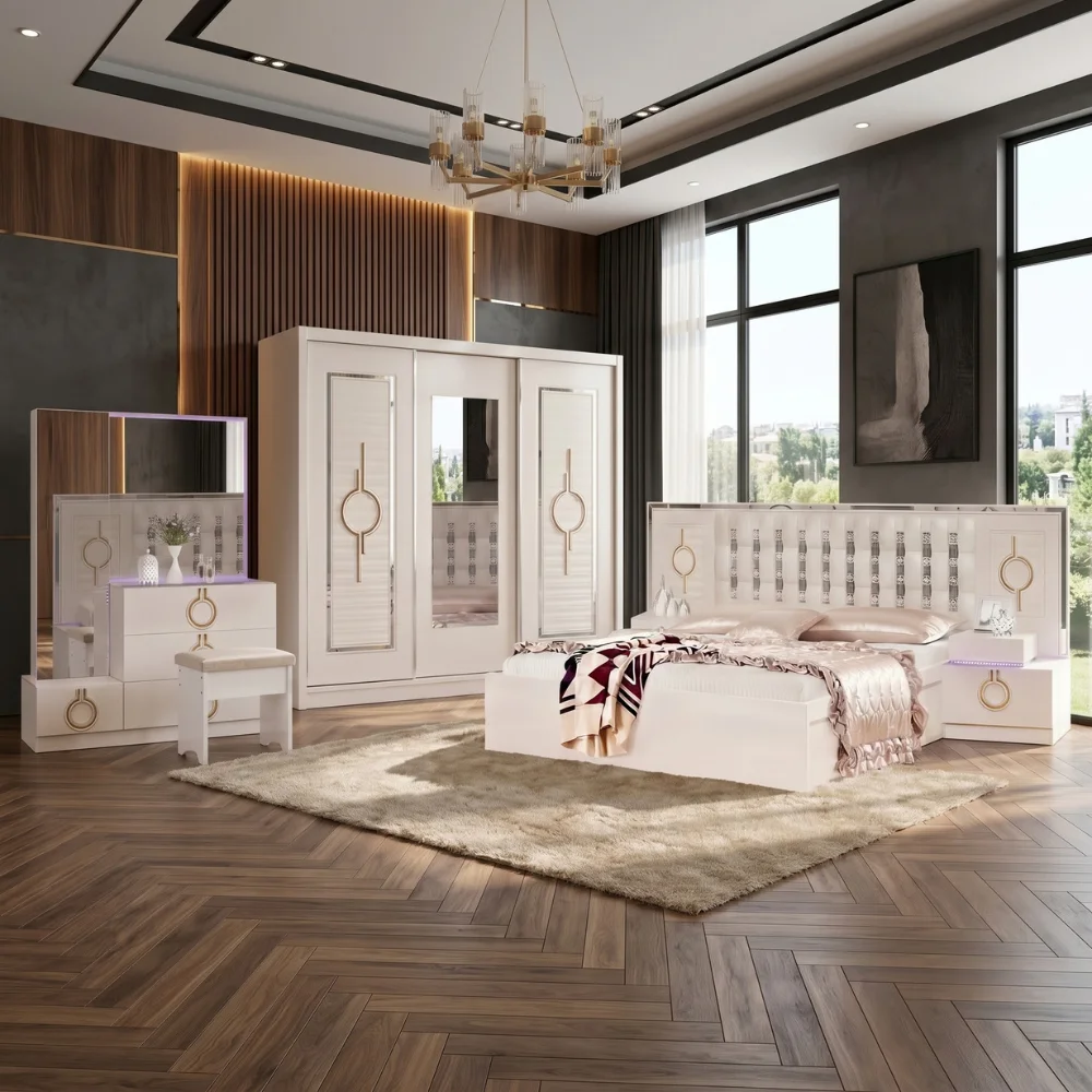 Venera White Bedroom Set