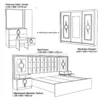 Venera White Bedroom Set