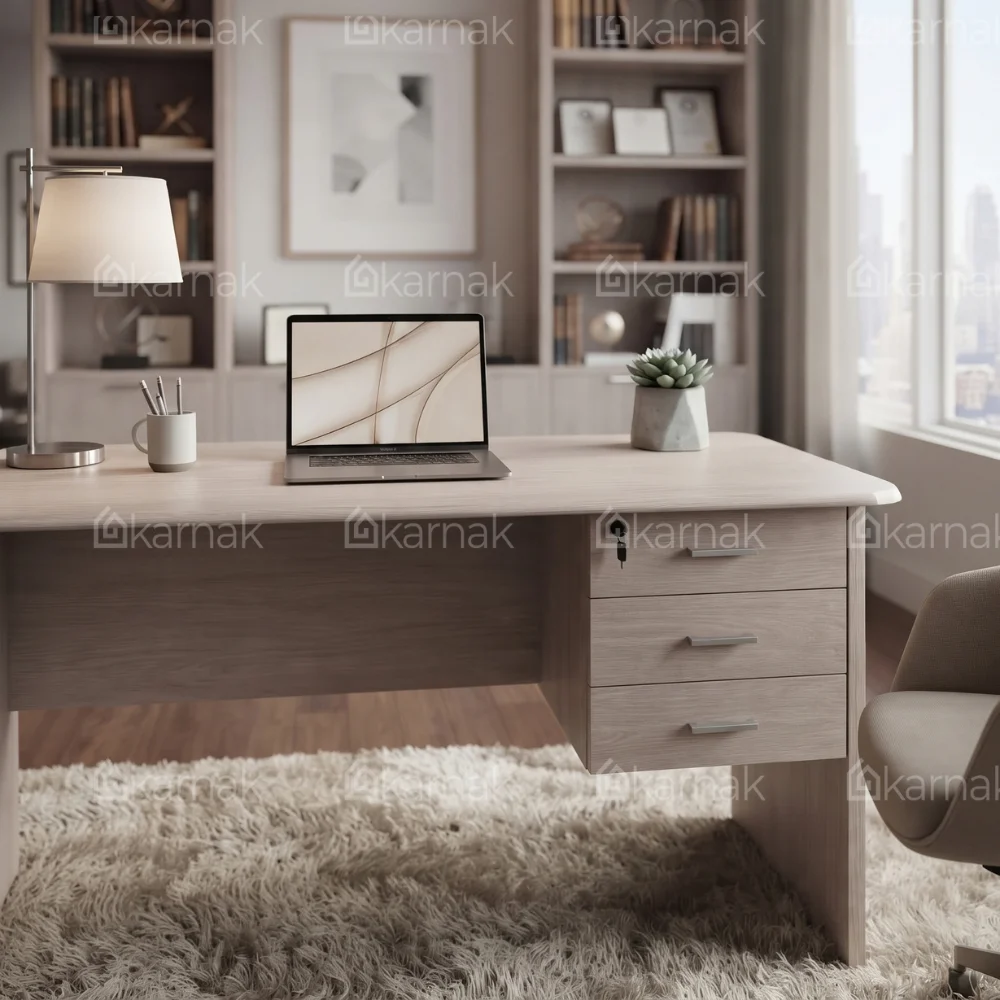 Nova Office Desk – Oak/Grey