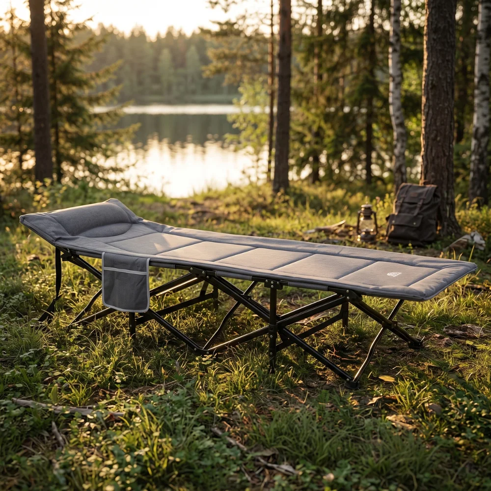 Northwoods Portable Folding Bed – Grey