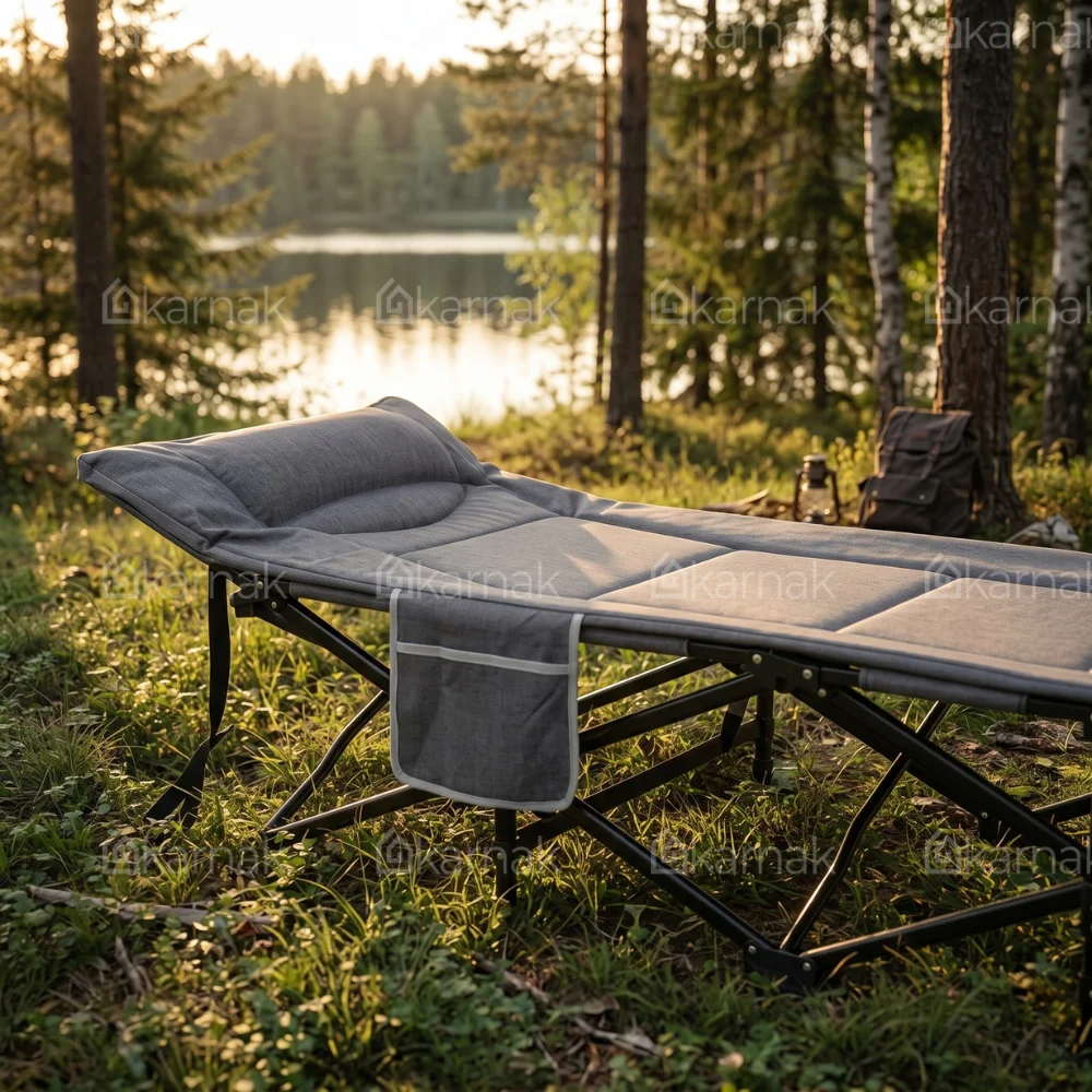 Northwoods Portable Folding Bed – Grey