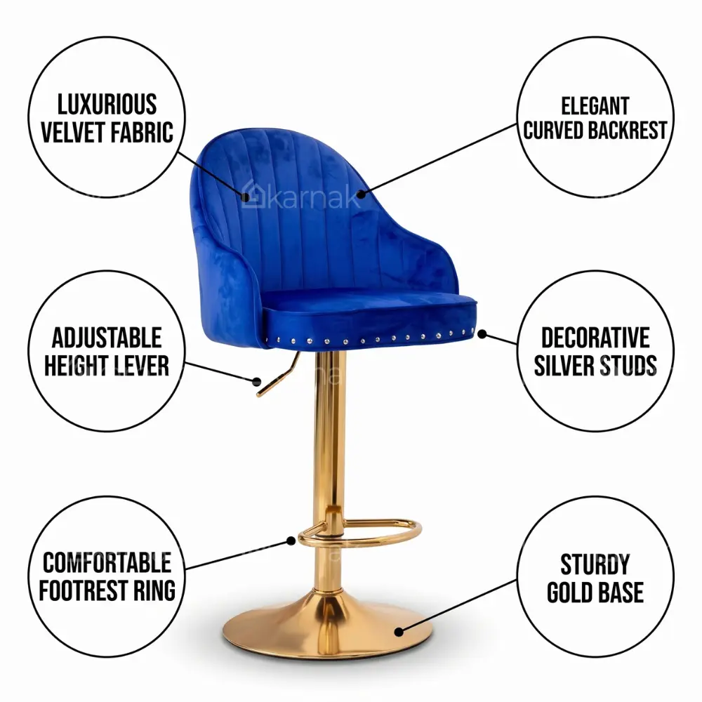 Holland Bar Stool – Blue