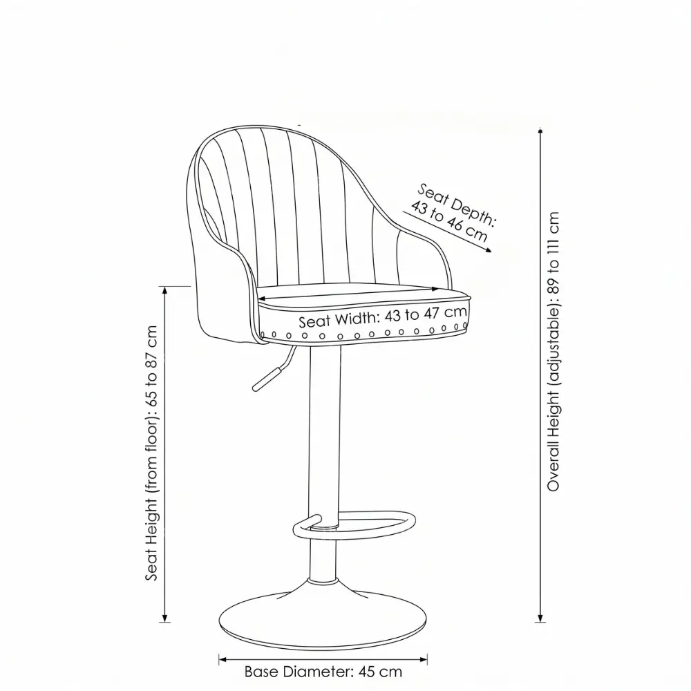 Holland Bar Stool – Blue