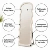 Royola Pacific Standing Mirror – White