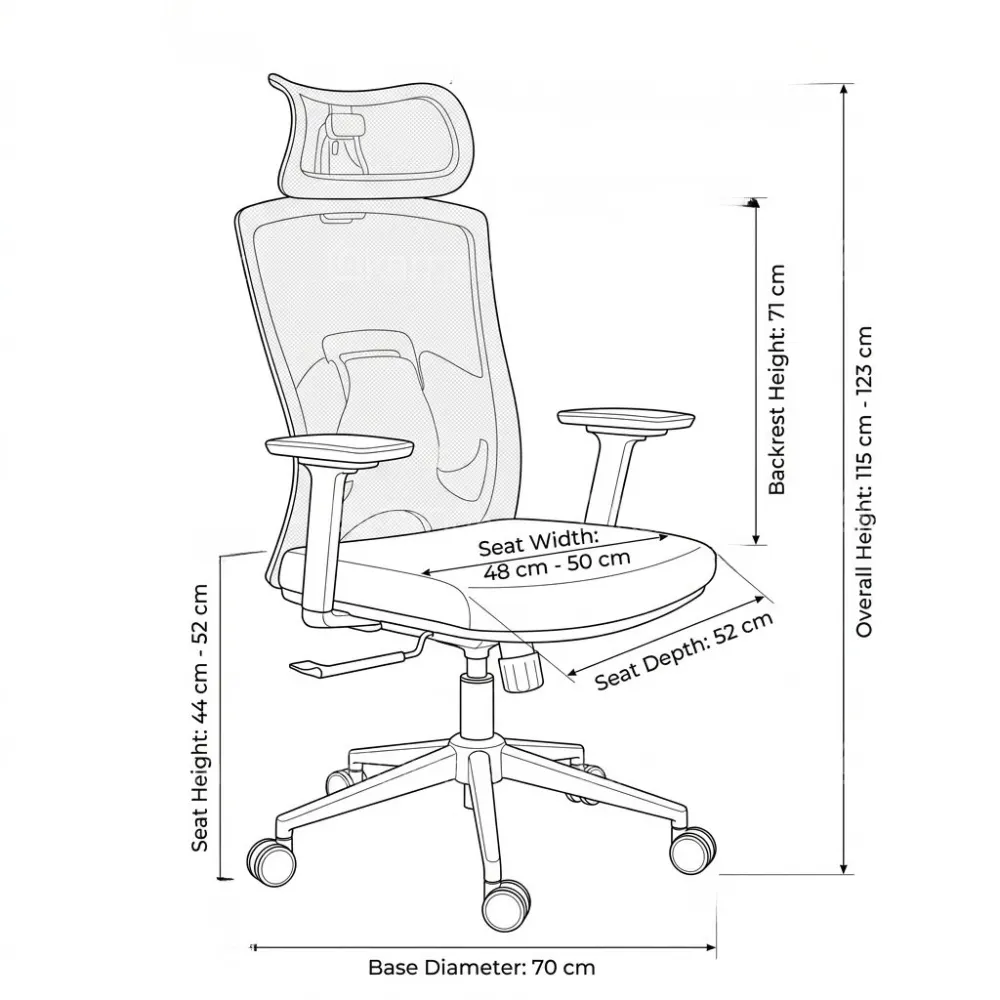 Ergo Direct Office Chair – Black