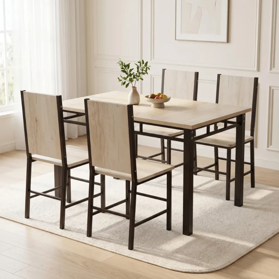 Zoha Dining Set – Maple