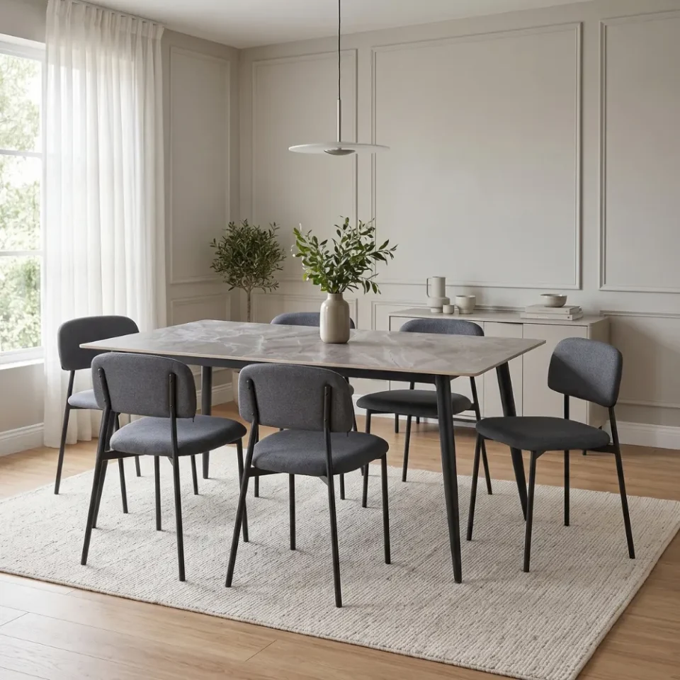 Arhaus Dining Set – Dark Grey…