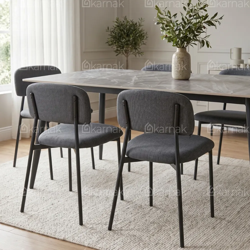 Arhaus Dining Set – Dark Grey