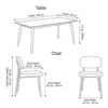 Arhaus Dining Set – Dark Grey