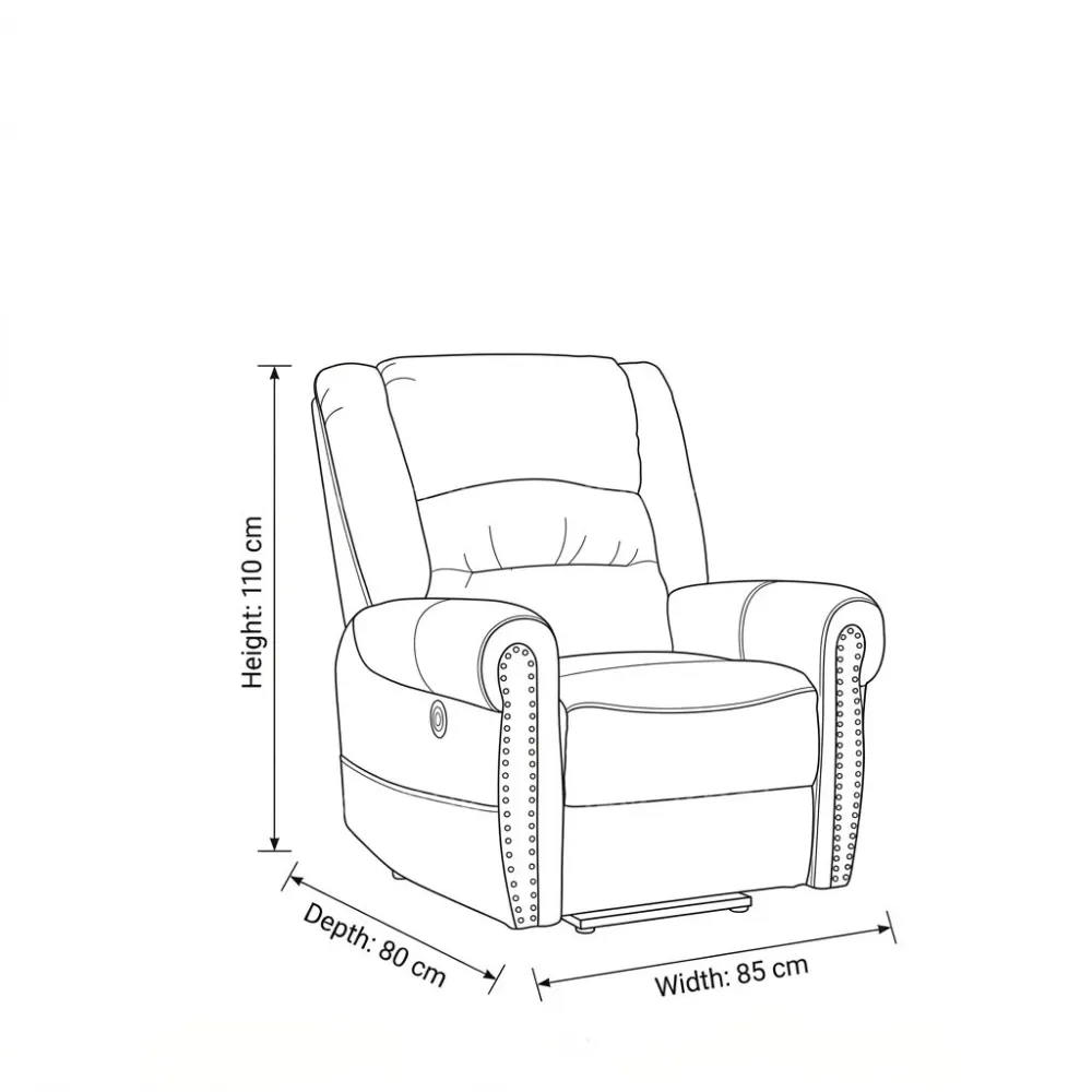 Acme Reclinear Sofa – Brown